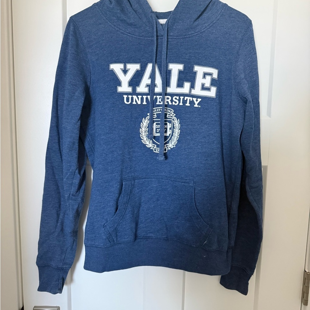 Yale University Blue Hooded Sweatshirt - Women's - Picture 1 of 5